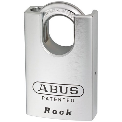 ABUS Rock Series Premium High Security Rekeyable Padlock with 55mm Hardened Steel Body and 38mm Concealed Hardened Steel Shackle KA 4301 - 83CS55NKA1