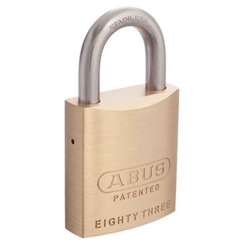 ABUS 83 Series Premium Rekeyable Padlock with 45mm Brass Body and 25mm Stainless Steel Shackle KD - 83IB45NKD