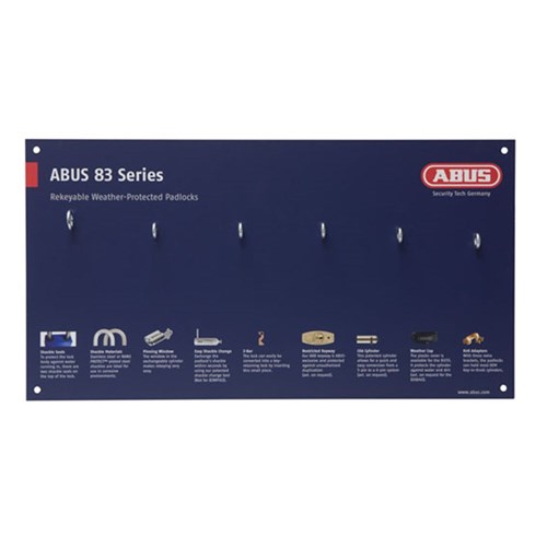 ABUS MERCH DISPLAY BOARD 83 SERIES - WEATHER PROOF