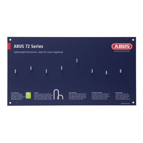 ABUS MERCH DISPLAY BOARD 72 SERIES P/LOCK