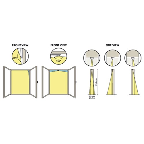 AMC IF16/L Directional Curtain Det. with Courtesy LED Light