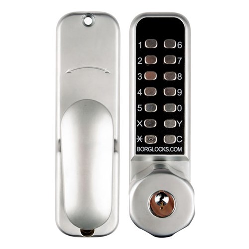 BORG DIGITAL LOCK 2701 SC KNOB KEY O/RIDE ON DOOR CODE CHANGE ECP