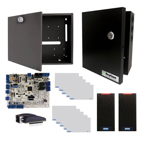 CS Evo 2 Networked Panel Kit, Inc. 2x HID SEOS Express Readers, 10x SEOS Cards, Comms Module, Power Supply & Hou