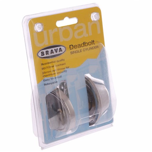 BRAVA URBAN DEADBOLT D331 PSS SGL CYL DP