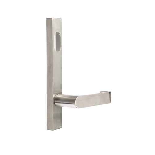 Dormakaba Furniture Narrow Square End Plate Concealed Fix with Cylinder Hole & Torquay Lever SSS - 6400/37