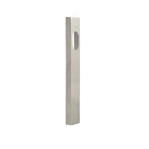 Dormakaba Furniture Narrow Square End Plate Concealed Fix with Cylinder Hole Only SSS - 6410 SSS