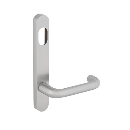 Dormakaba Furniture Narrow Round End Plate Concealed Fix with Cylinder Hole & Noosa Lever SSS - 6500/30G