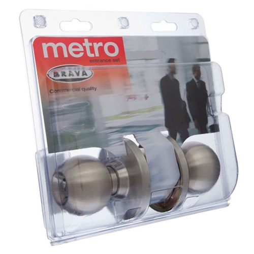 BRAVA METRO ENTRANCE KNOB 3000 60MM SS DP