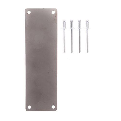 BDS Scar Plate to suit Lockwood 3540 Locks without Cut Out 130x40x2mm in SSS - LW591SLBLANK