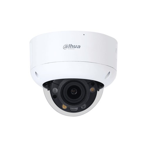DAHUA 8MP TiOC V2 Active Deterrence Dome Network Camera, WizSense, Full Colour, 2.7-13.5mm Vari-Focal Lens, IP67, IK10 (IPC-HDBW3849R1P-ZASPV-27135)
