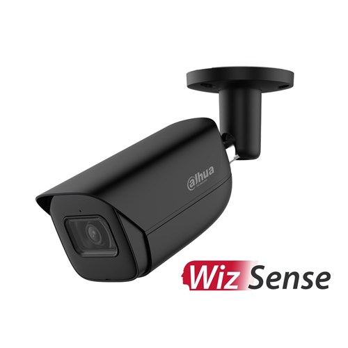 Dahua WizSense Series 6MP Black Bullet Network Camera with 2.8mm Fixed Lens, IP67 - DH-IPC-HFW3666EP-AS-AUS-BLK