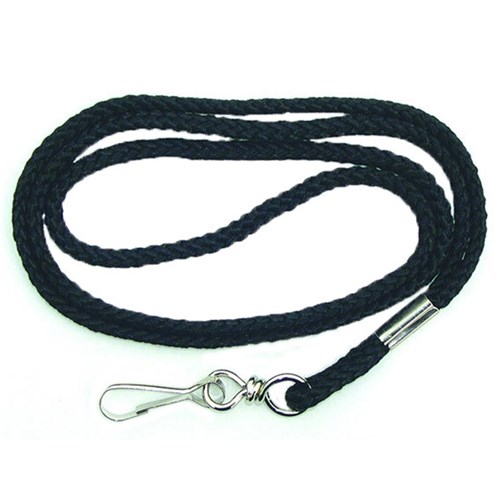 KEVRON CARD HOLDER CORD ID1017 BLK or WHT Pkt=25