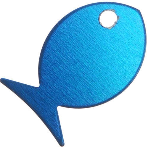 LNA TAG CAT FISH BLU - SOLD IN MULTIPLES OF 100