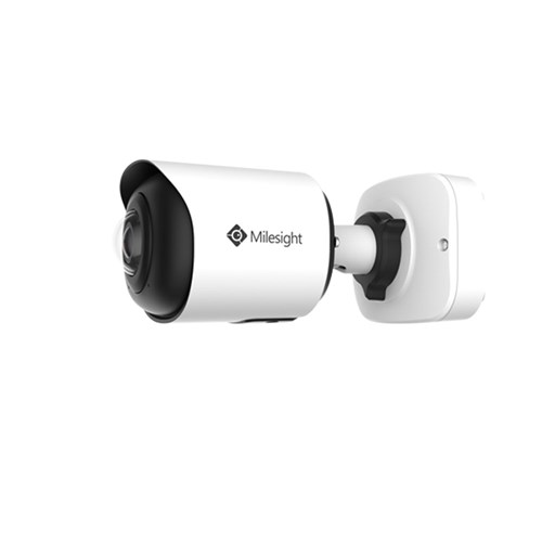 Milesight AI Panoramic Series 8MP 180-Degree Mini Bullet Network Camera with 1.68mm Fixed Lens, IP67 and IK10 - MS-C8165-PA
