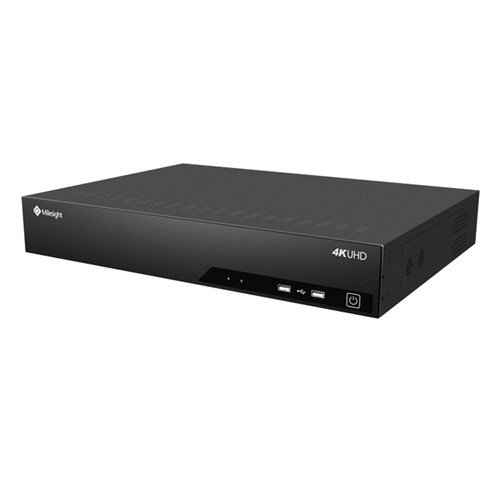 Milesight 32 Ch 7000 Series NVR, VCA, 4HDD, 4K, 256/200mbps, Non PoE, (No HDD's)