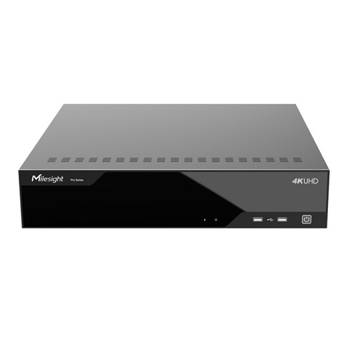 Milesight 64 Ch 8000 series NVR, VCA, 8HDD, 4K, 320mbps, (No HDD's) support video content Analysis, ANPR , N+1 hot spare (MS-N8064-G)