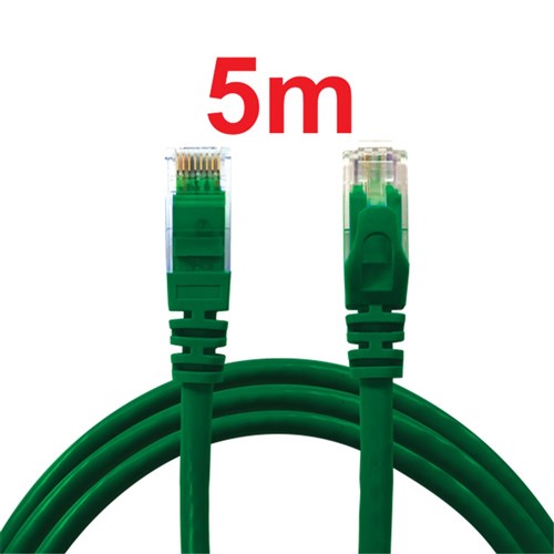 Neptune Cat6 Patch Lead, 5m, Green