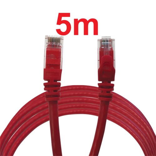 Neptune Cat6 Patch Lead, 5m, Red