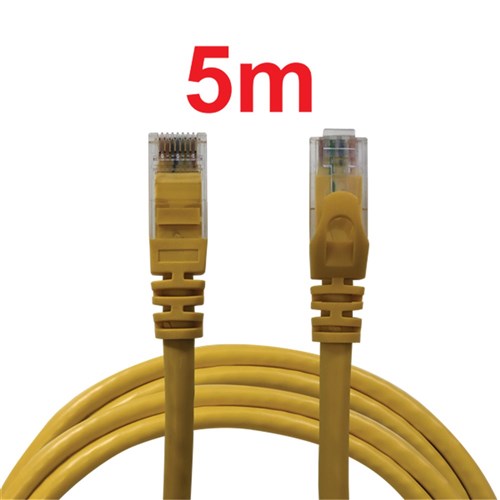 Neptune Cat6 Patch Lead, 5m, Yellow