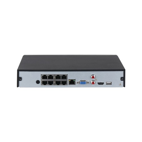 Dahua WizSense AI Series 8 Channel NVR with 8 PoE Ports, 1 HDD Bay, installed with 4TB HDD - DHI-NVR4108HS-8P-AI/ANZ-4T