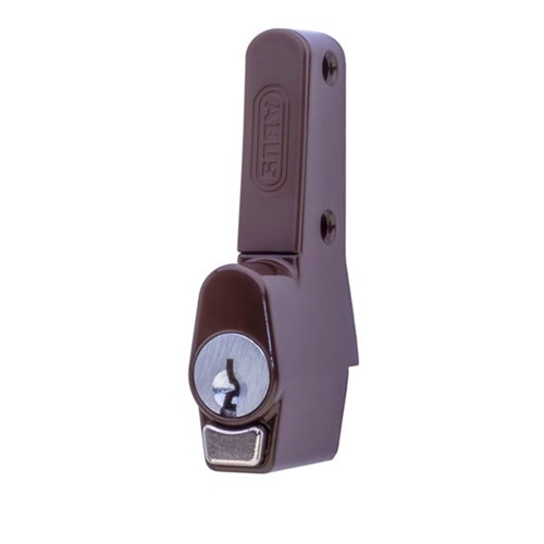 ABUS SLIDING WINDOW VENTLOCK PB217 LW4 REKEYABLE BROWN KA2