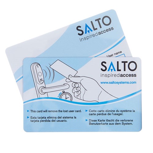 SALTO MIFARE SELF PROGRAM USER SET CARD includes SHADOW CARD