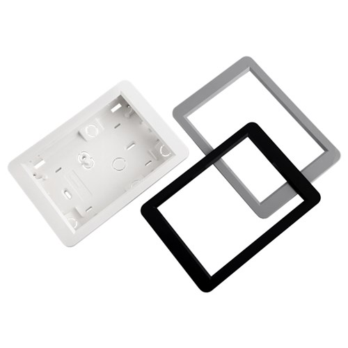 RISCO Elegant Keypad Flush Mount Kit, includes White and Black Surrounds - RAKELFLUSH0A