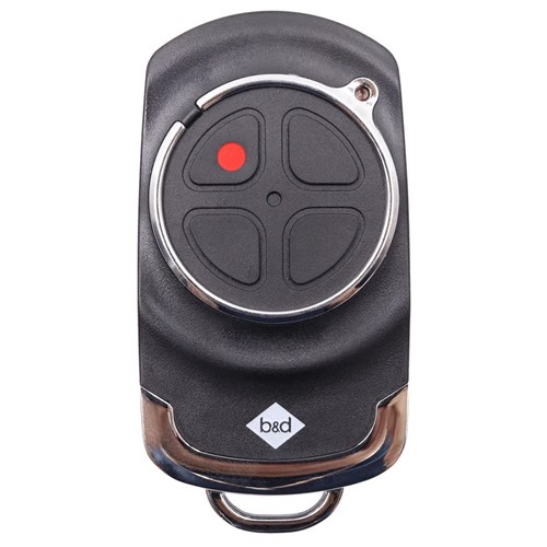  B&D Remote for Garage Doors with 4 Buttons and Tri-Tran+ Black - TB-7