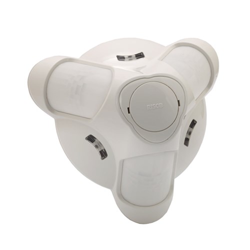 RISCO LuNAR Grade 3 Industrial 360 Degree Dual Tech Ceiling Mount Detector, Anti-Mask, ACT & Greenline - RK200DTG