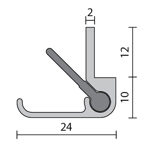 RAVEN DOOR SEAL RP16SIx2250MM  CA