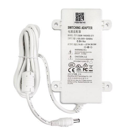 RISCO 14.4VDC 2.5A Power Supply, requires 1CB6154 Kettle Cord (RP432PS25NCA)