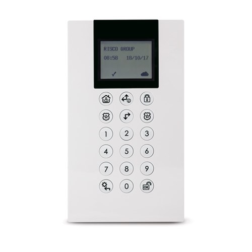 RISCO Wireless Panda Keypad with inbuilt Prox Reader, includes 2 Tags, suits Agility4 and WiComm Pro - RW332KPP400A
