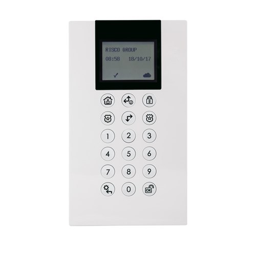 RISCO Wireless Panda Keypad with inbuilt Prox Reader, suits Agility4 and WiComm Pro - RW332KPP400D