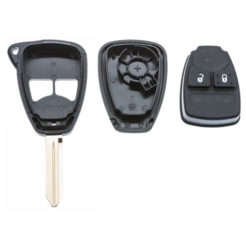 Silca Automotive Key and Remote Replacement Shell for 2 Button Chrysler CY24 Profile CR24RS2