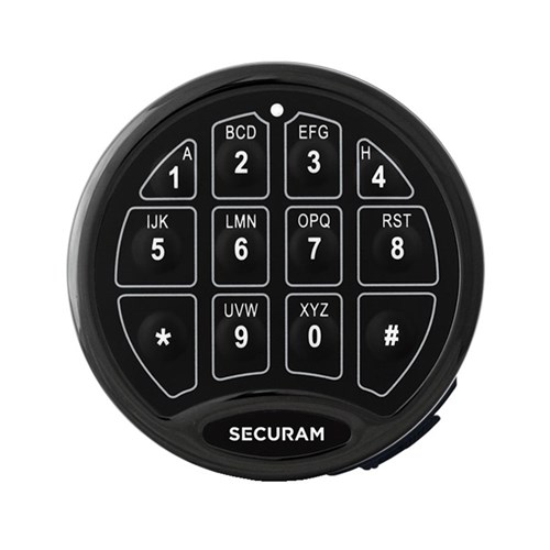 SecuRam SafeLogic Basic Entry Pad Black Chrome - EC-0601A-BC