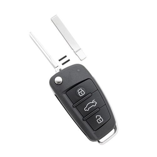 Silca Remote Auto 3 Button with Flip Blade HU66 & HU162 ID88 to suit Audi