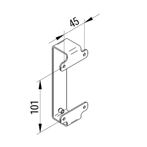 SALTO KS IQ 2.0 base for metal surfaces