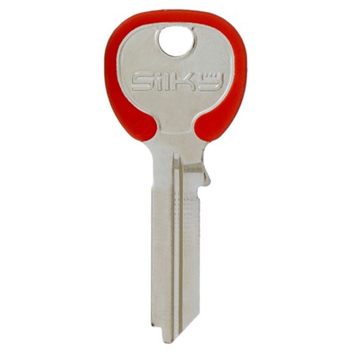 Silca Silky TE2 Key Blank for Gainsborough Cylinders with Red Head