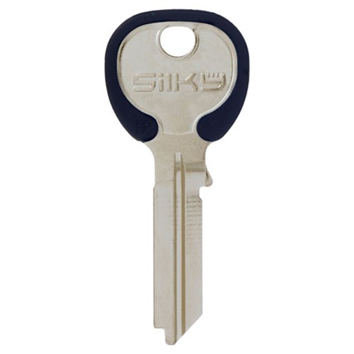 Silca Silky TE2 Key Blank for Gainsborough Cylinders with Blue Head