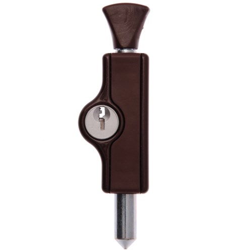 Whitco Window Bolt CYL4 Profile in Mahogany - W2203312C4