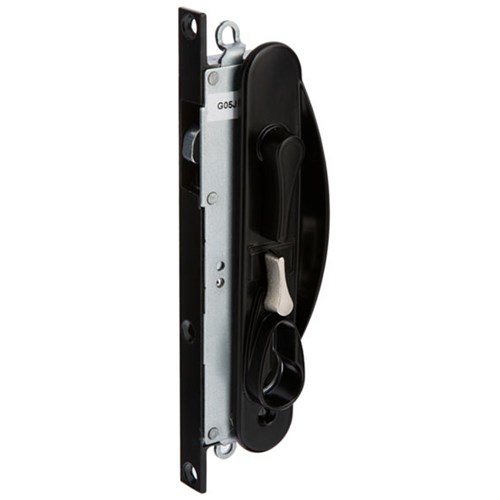 Whitco Leichhardt Sliding Security Door Lock without Cylinder Black - W865317