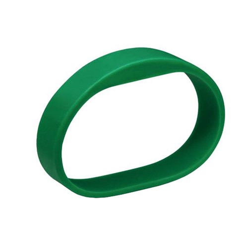 SALTO WBM01KGS-5 Contactless smart silicone bracelet MIFARE 1KByte, Green, Small, Pack of 5